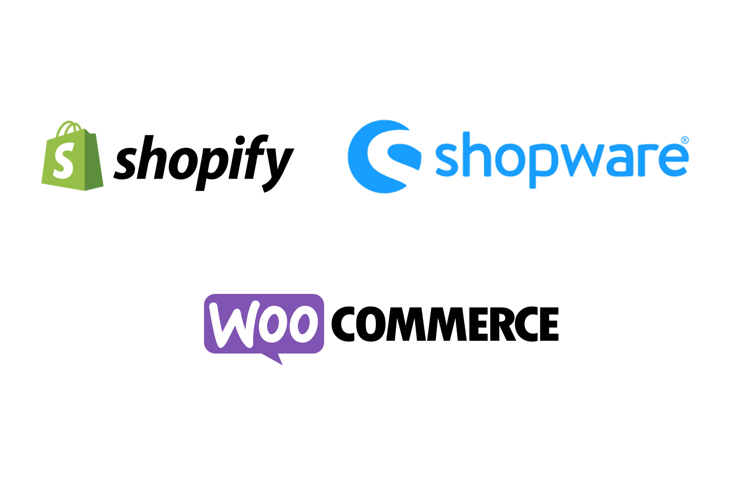 Shopify, Shopware und Woocommerce im Vergleich